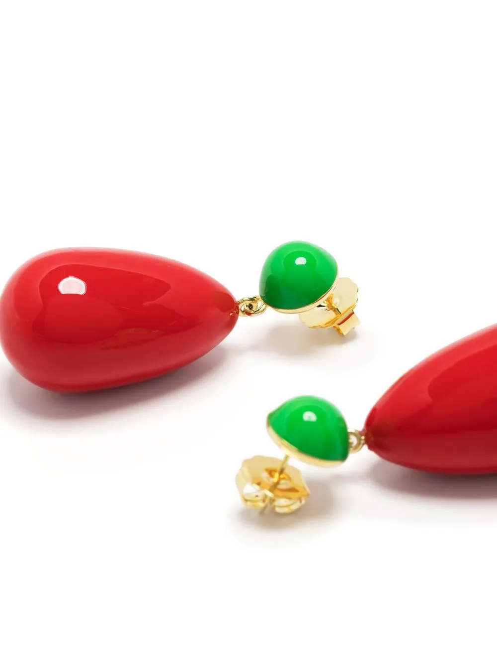 Eshvi Drop-design Earrings In Red