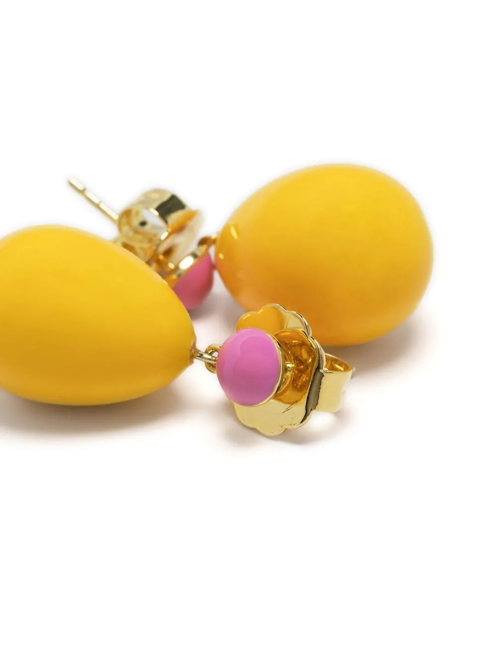 Eshvi Two-tone Drop Earrings In Gelb