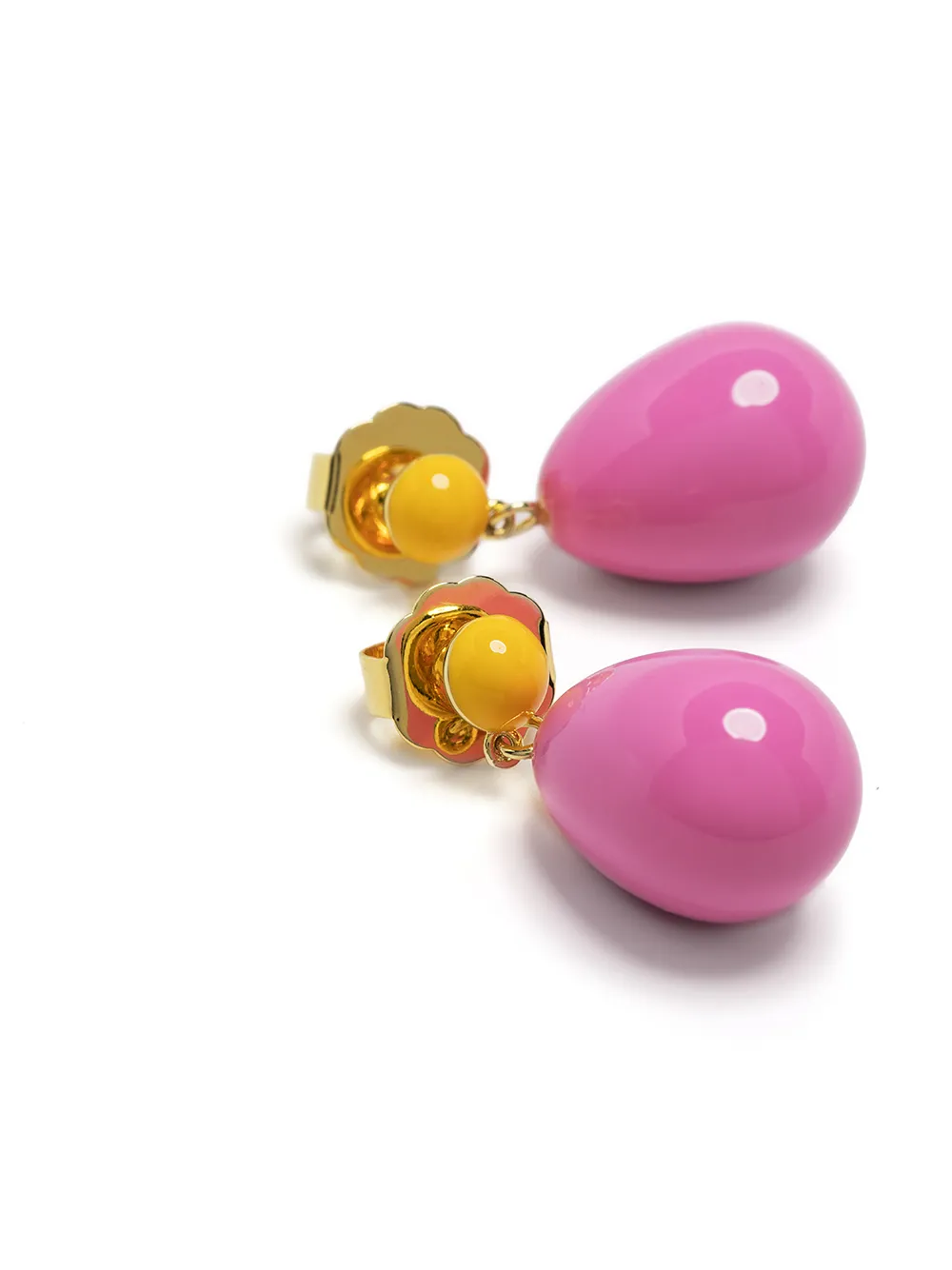 Eshvi Drop-design Earrings In Pink
