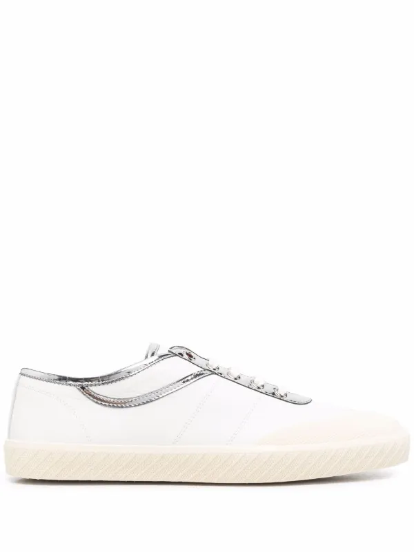 Bally Metallic low top Sneakers Farfetch