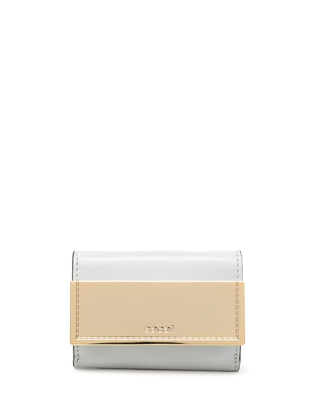 

sacai metal-panel metallic wallet - Grey