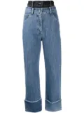 Rokh washed double-layer jeans - Blue