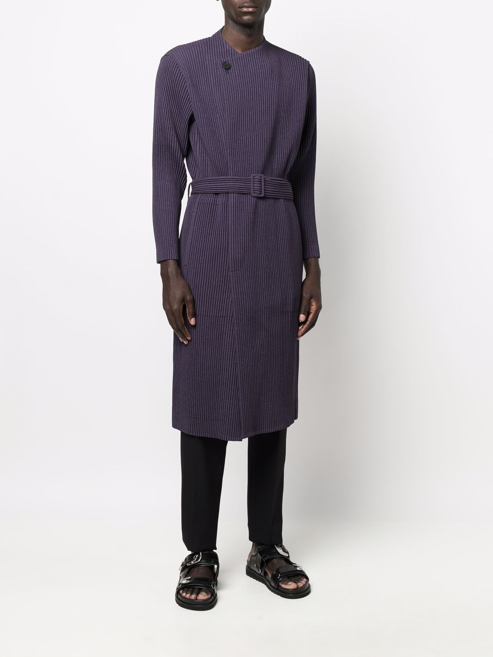 фото Homme plissé issey miyake plissé midi wrap coat