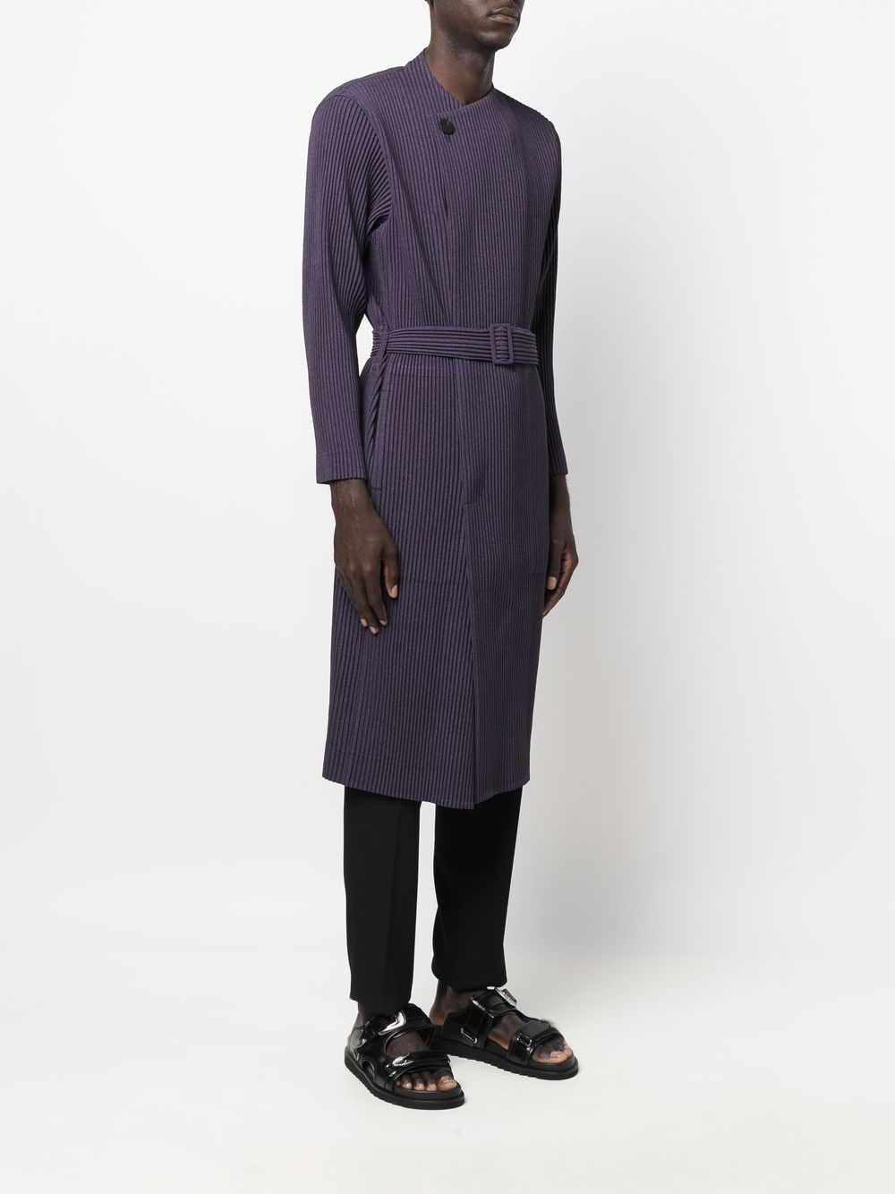 фото Homme plissé issey miyake plissé midi wrap coat