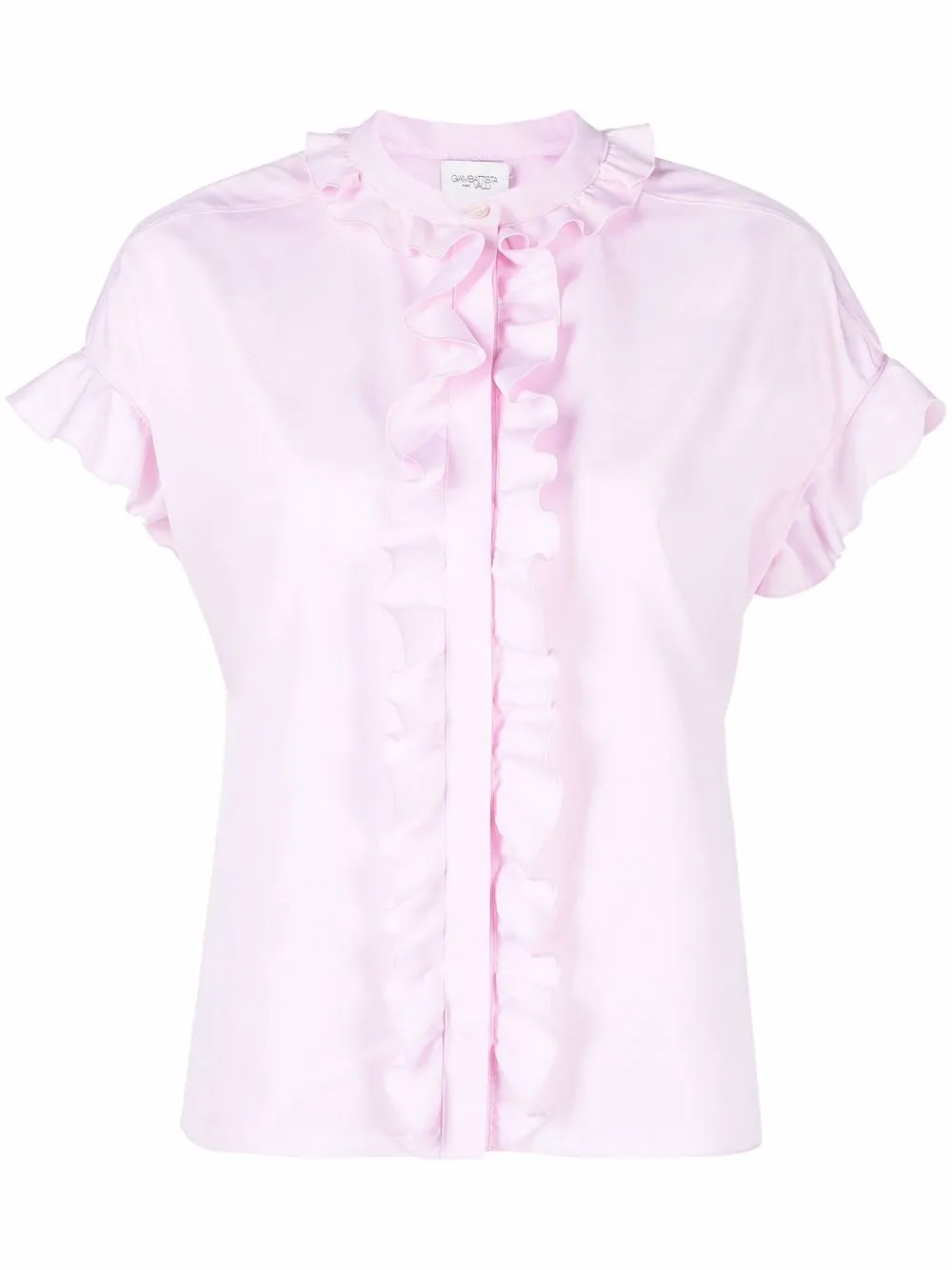 

Giambattista Valli blusa con ribete de volantes - Rosado