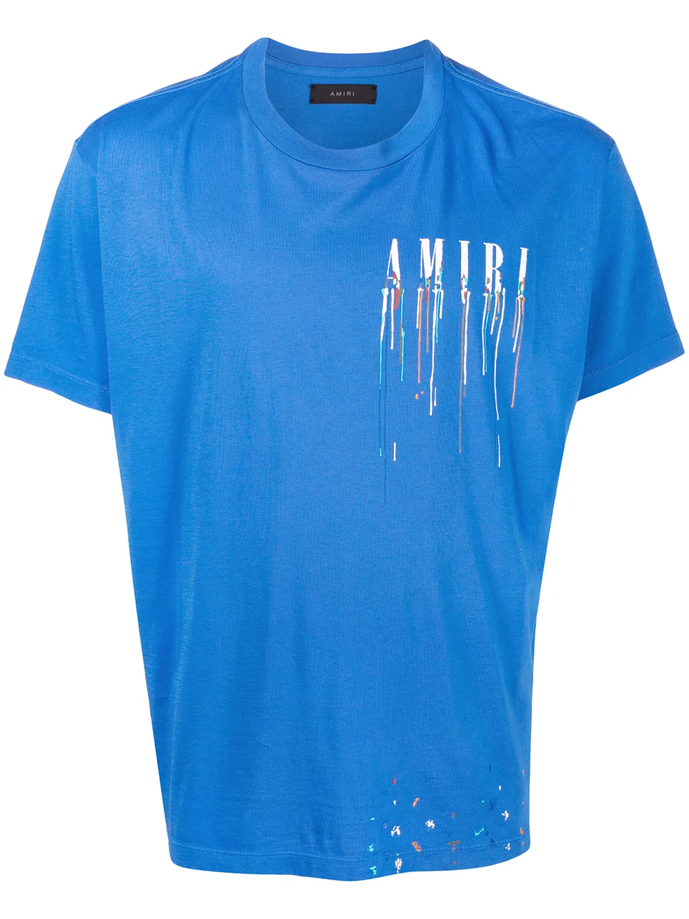 

AMIRI logo print cotton T-shirt - Blue