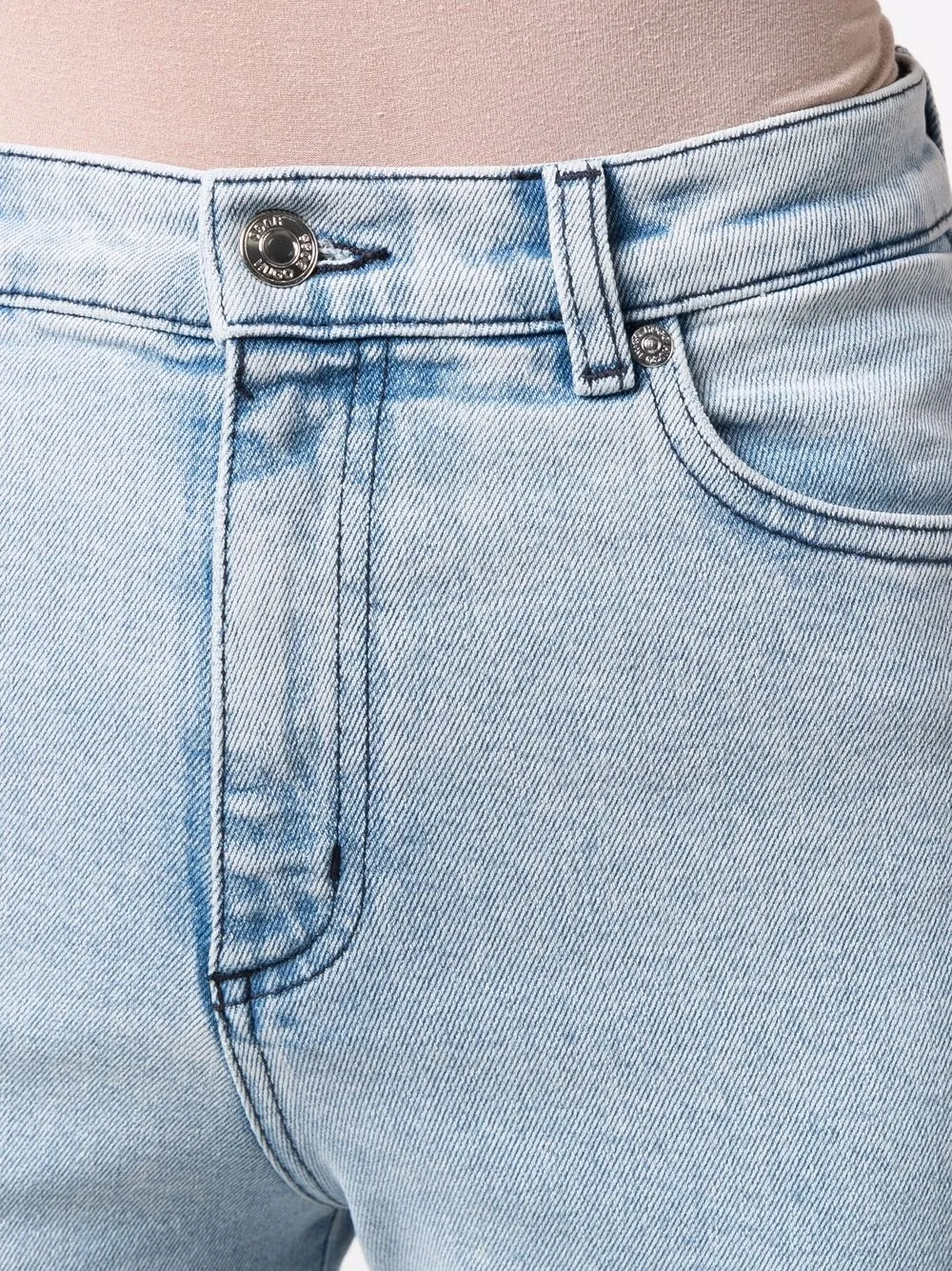 HUGO Straight jeans Blauw