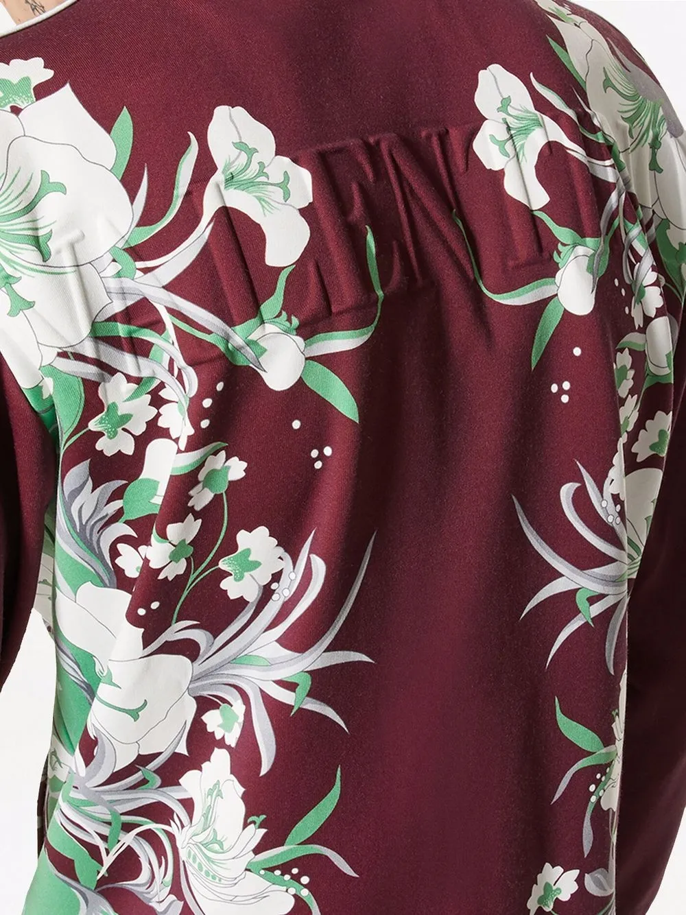 Valentino Garavani graphic-print zip-fastening Jacket | Red | FARFETCH