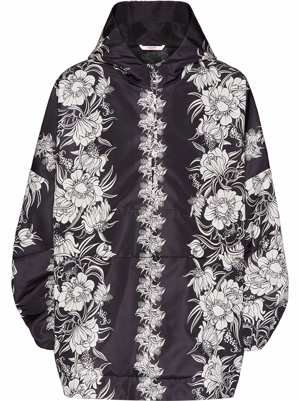 

Valentino chamarra con capucha y estampado gráfico - Negro