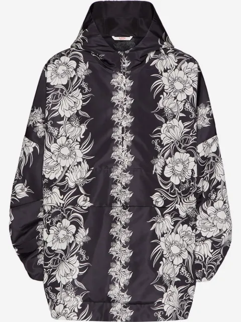 Valentino Garavani graphic-print hooded jacket