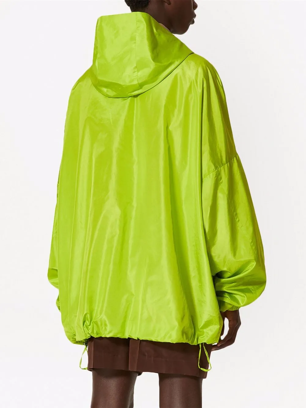 Long-Sleeve Hooded Coat