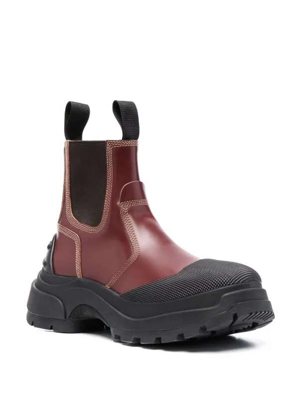 Maison Margiela Elasticated Side-Panel Boots - Red