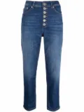 DONDUP cropped button-down jeans - Blue