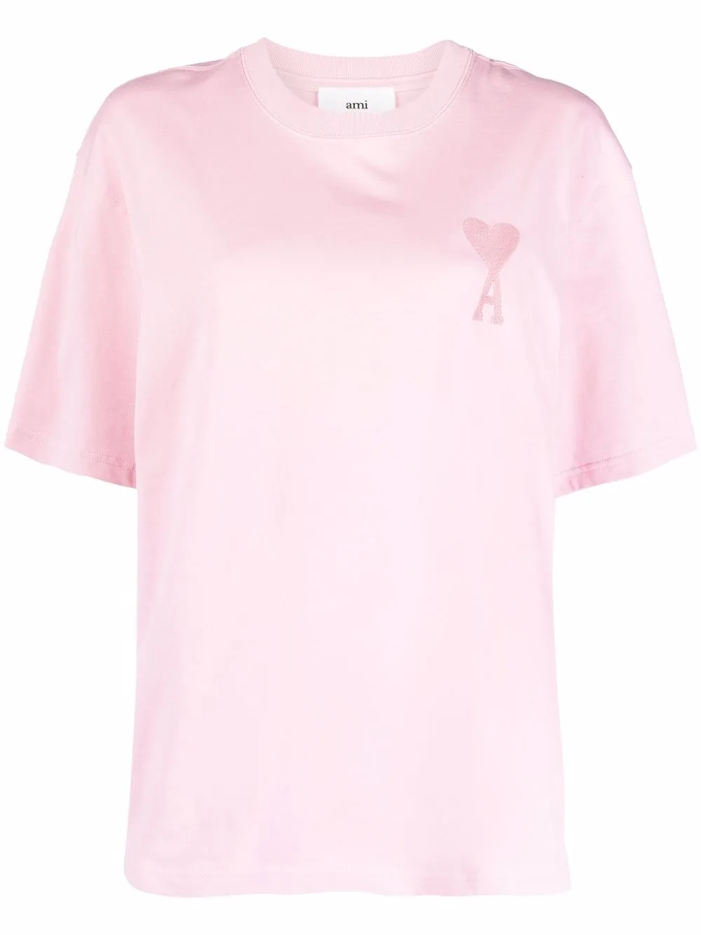 AMI Paris футболка с вышивкой Ami de Coeur  UTS002D726