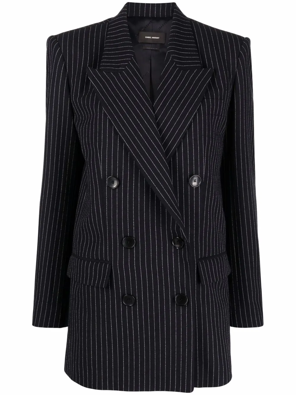 

Isabel Marant Nevim pinstripe double-breasted blazer - Blue