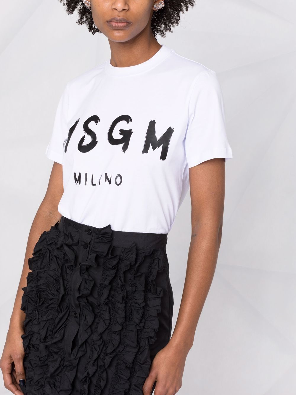 фото Msgm футболка с логотипом