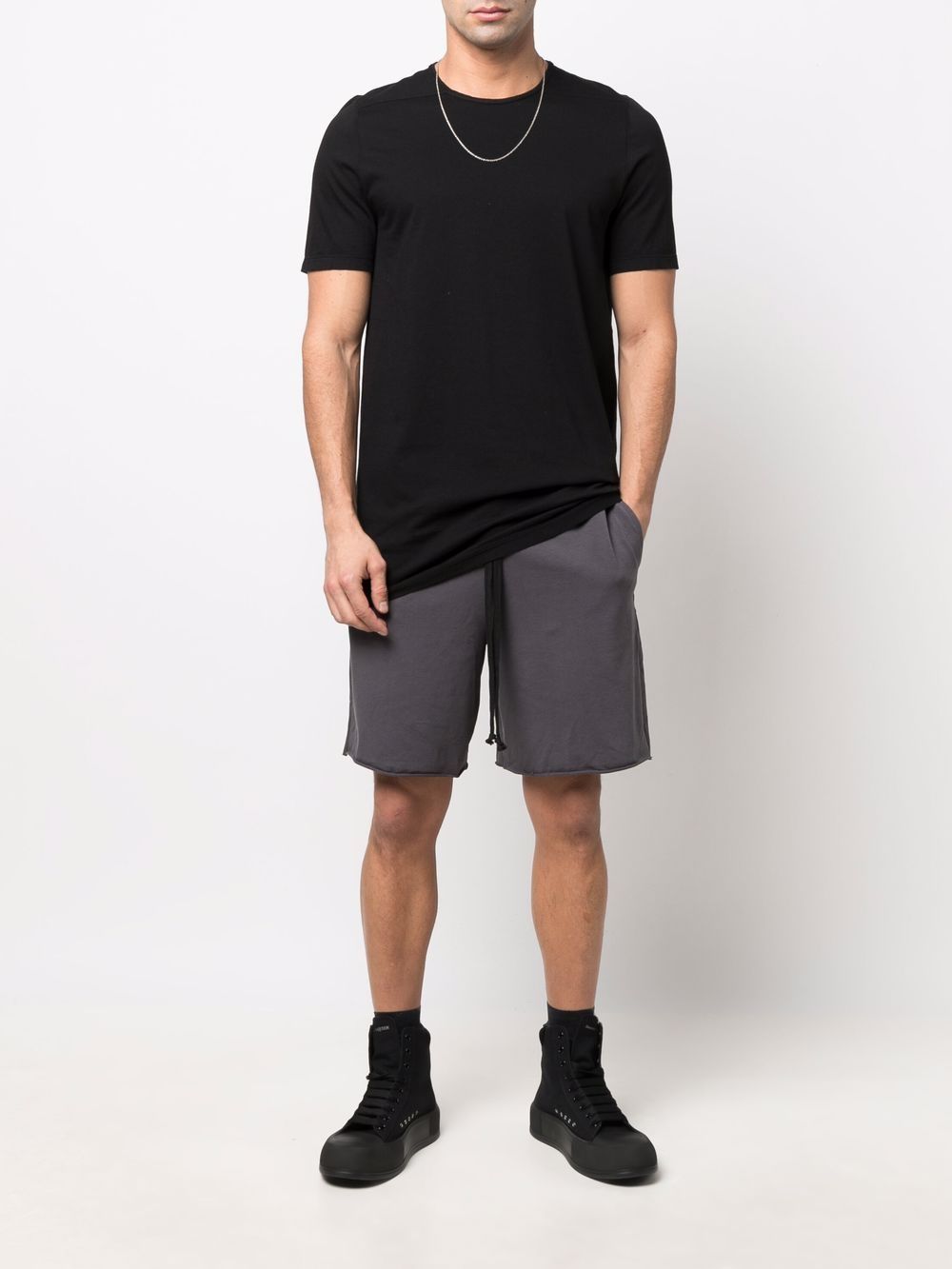 Rick Owens DRKSHDW T-shirt met stikseldetail - Zwart