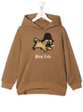 Mostly Heard Rarely Seen 8-Bit graphic-print cotton hoodie - Brown