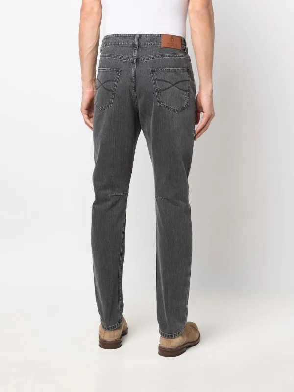 Brunello Cucinelli straight-leg Jeans | Grey | FARFETCH