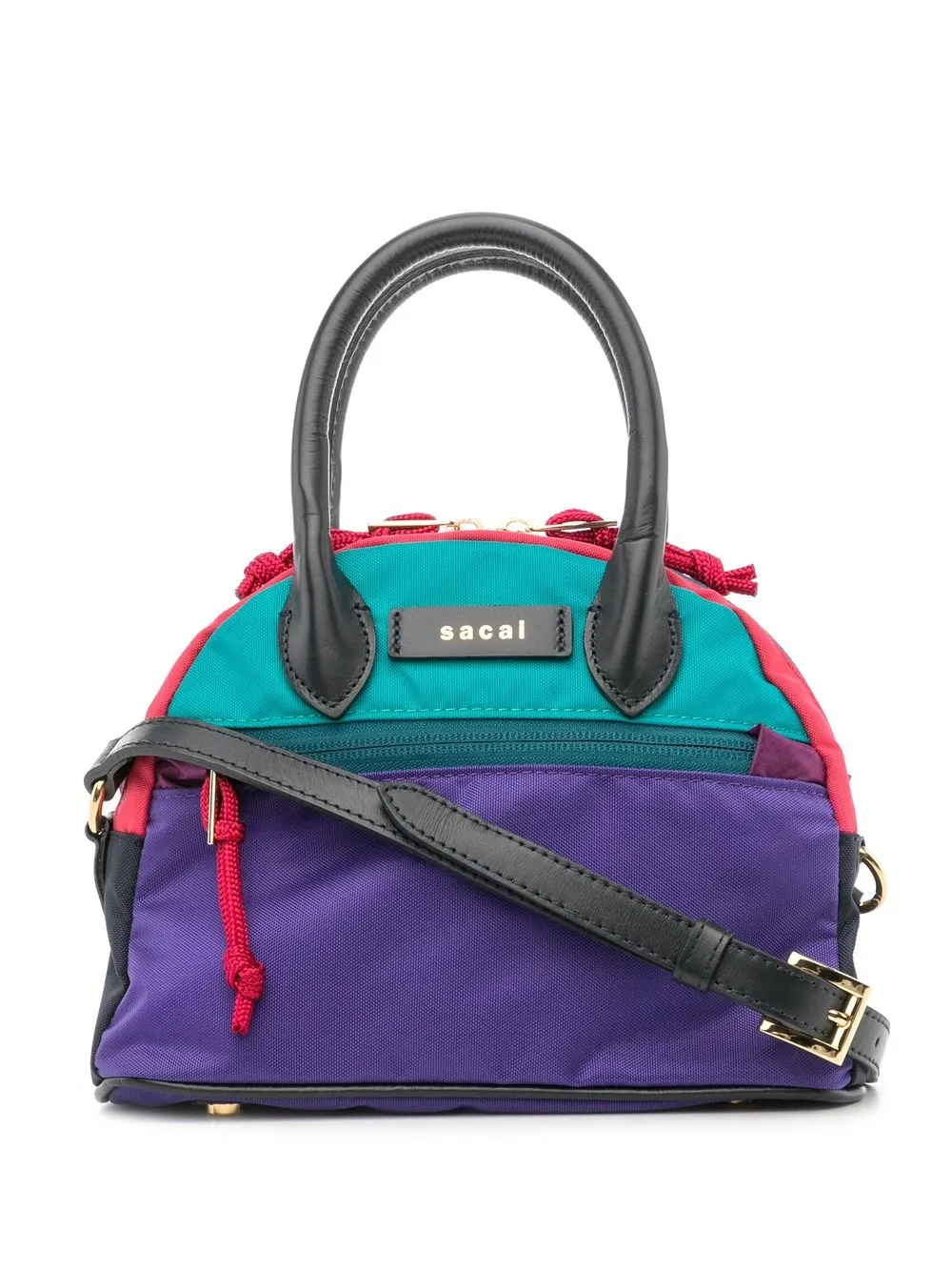 small colour-block shoulder bag
