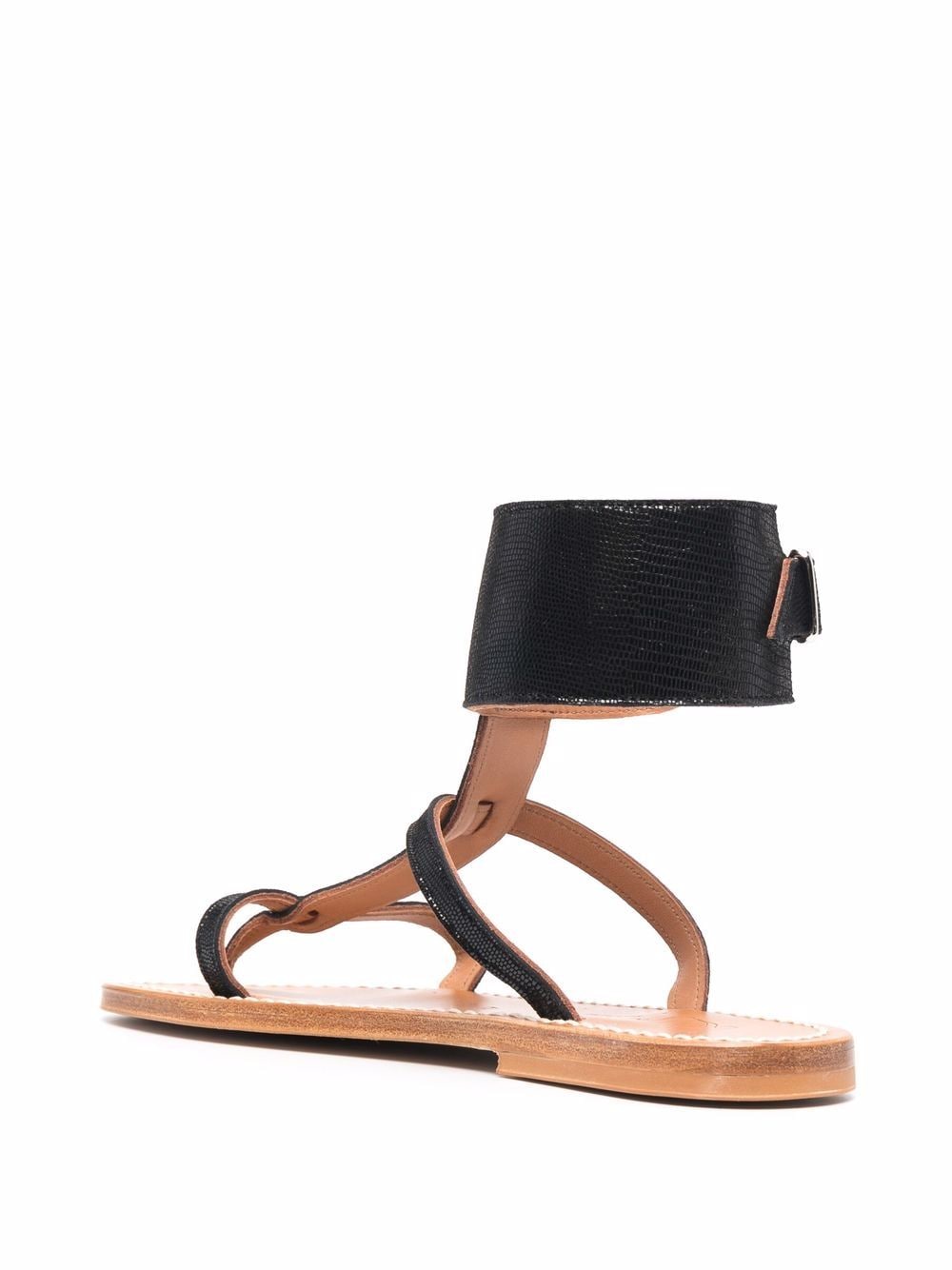 Shop Kjacques High-top Sandals In Black