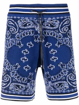 AMIRI アミリ BANDANA バンダナ ブリーチショートパンツ メンズ S 並行輸入品] AMIRI アミリ BANDANA BLEACH SHORT PANTS バンダナ