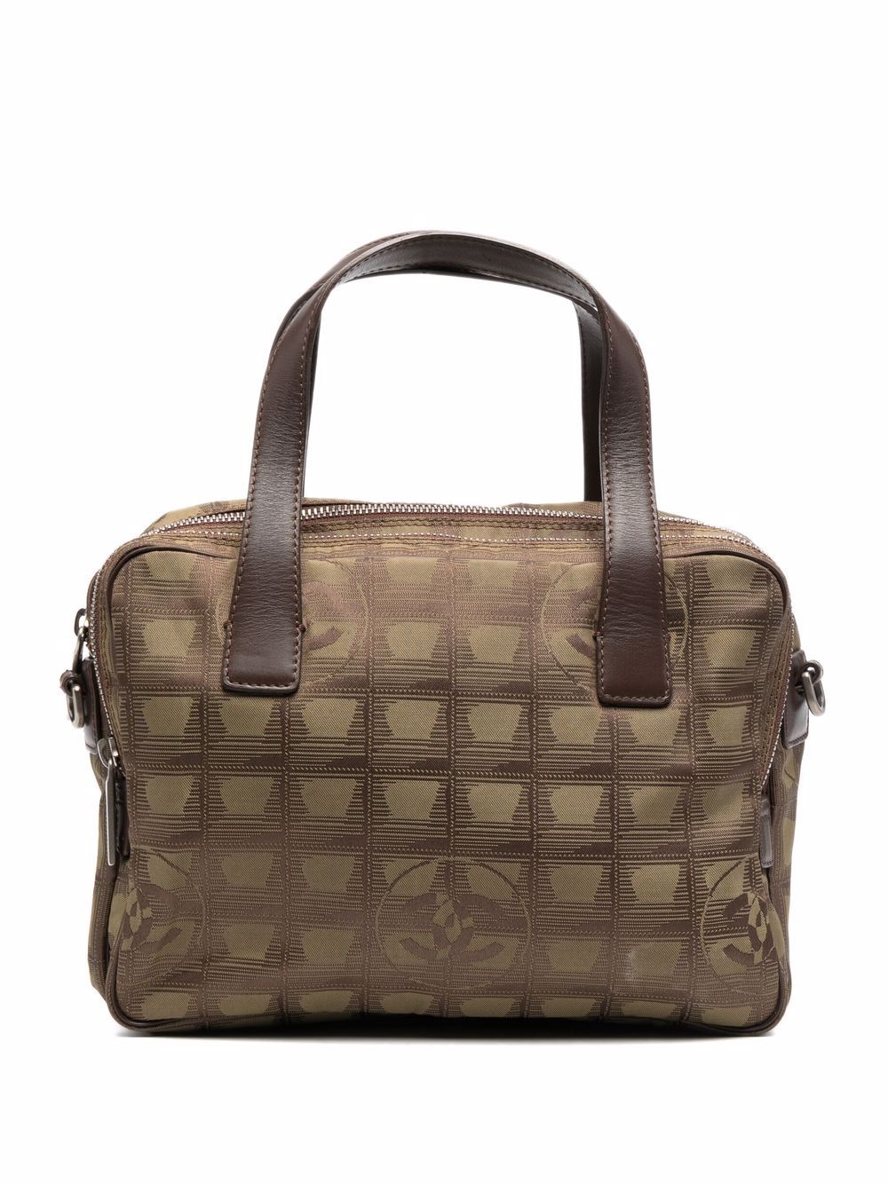 

Chanel Pre-Owned bolsa de viaje Choco Bar 2002-2003 - Verde