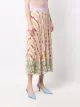 MSGM フローラル プリーツスカート