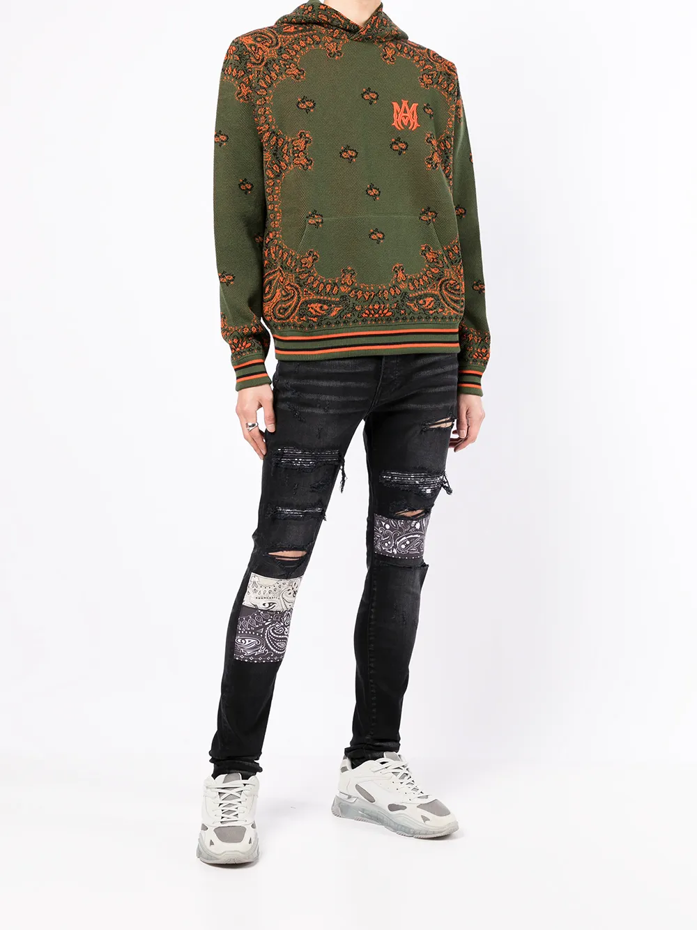 amiri paisley jeans