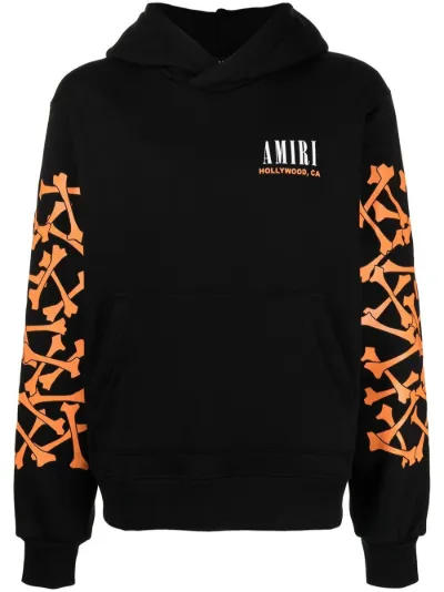 Bones logo print hoodie | AMIRI 