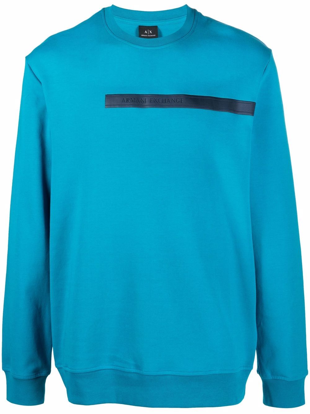 

Armani Exchange sudadera con parche del logo - Azul