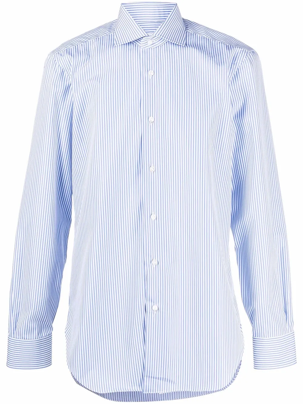 

Barba striped long-sleeved shirt - Blue