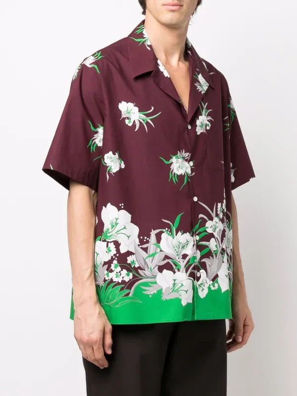 RED VALENTINO シフォン小フラワー半袖カットソー✨美品✨ Valentino Garavani floral-print short-sleeved Shirt | Red