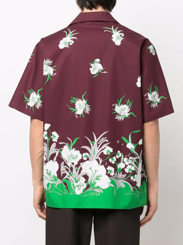 Tシャツ・カットソー RED VALENTINO SHIRT WITH DREAMING PEONY PRINT Printed cotton jersey T-shirt in red - Valentino | Mytheresa