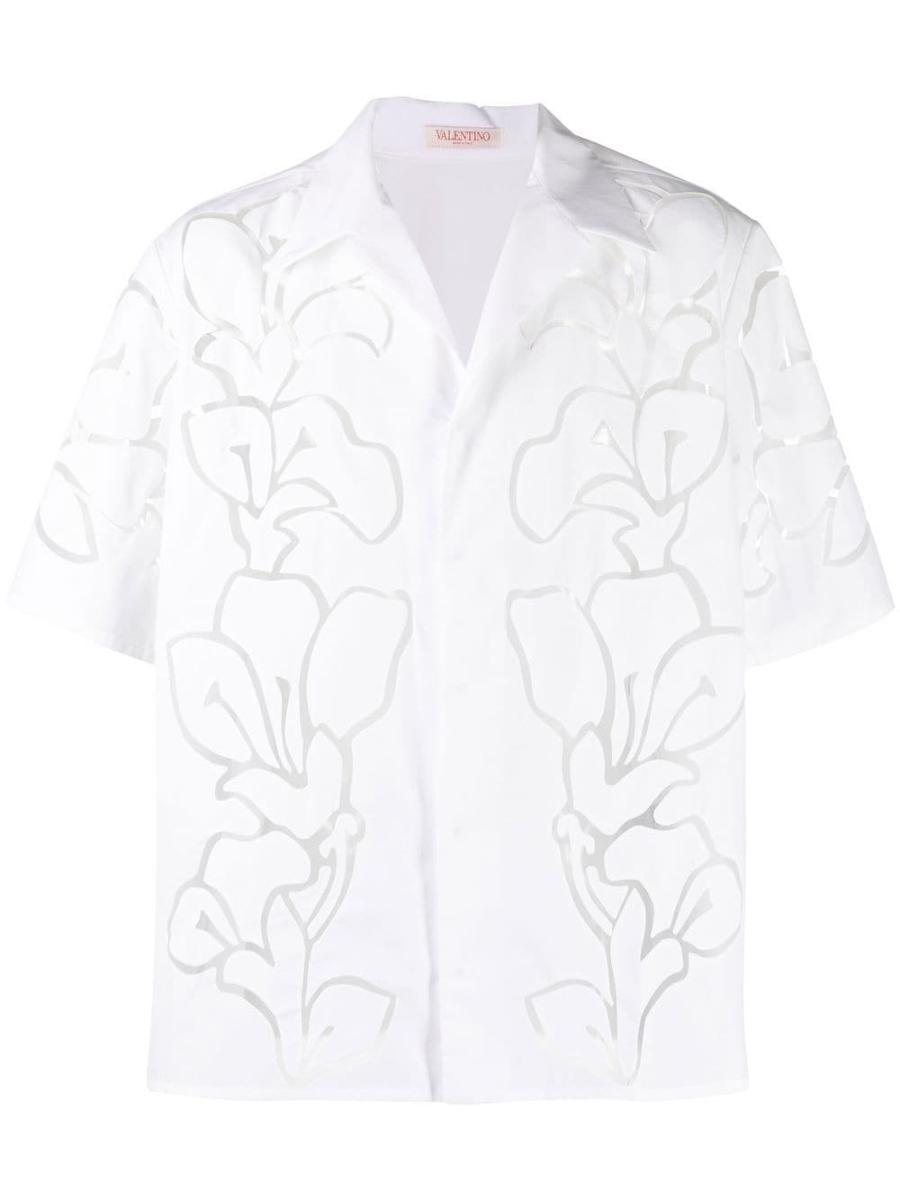 floral-pattern short-sleeve shirt
