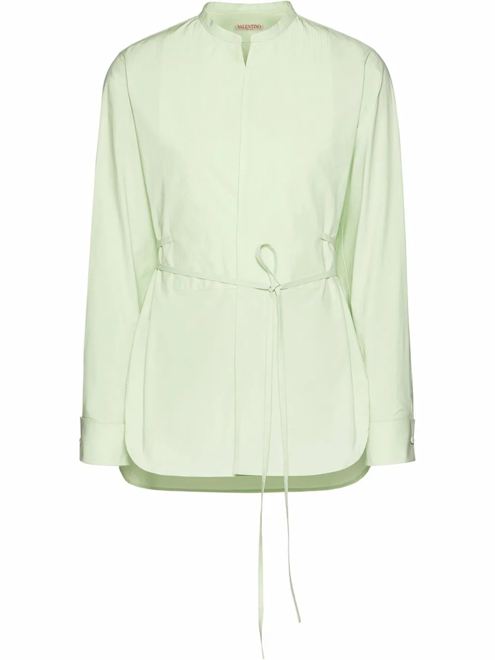 

Valentino camisa con cuello mao - Verde