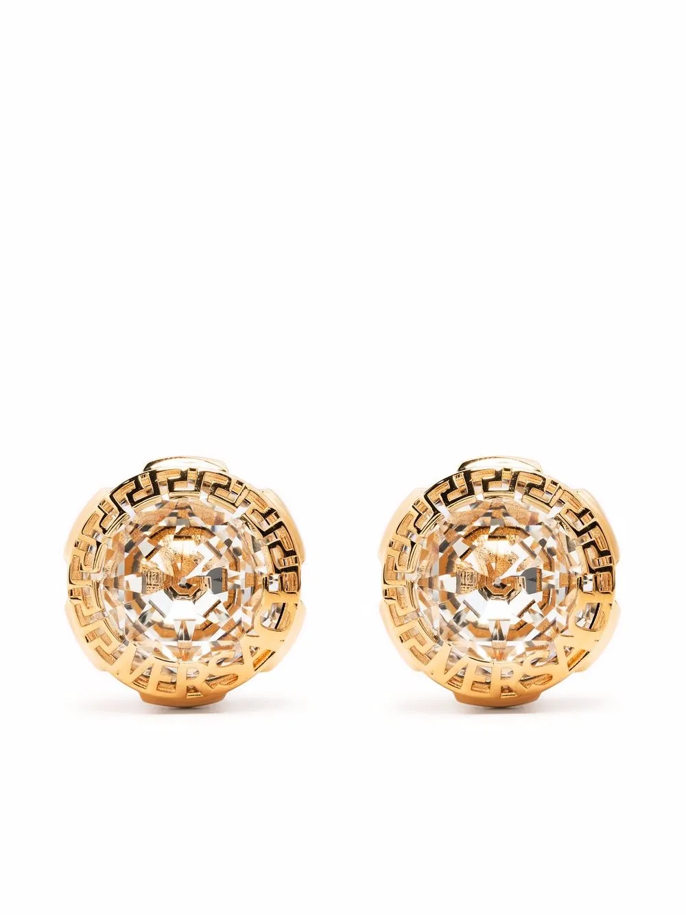 

Versace aretes con detalle La Greca - Dorado