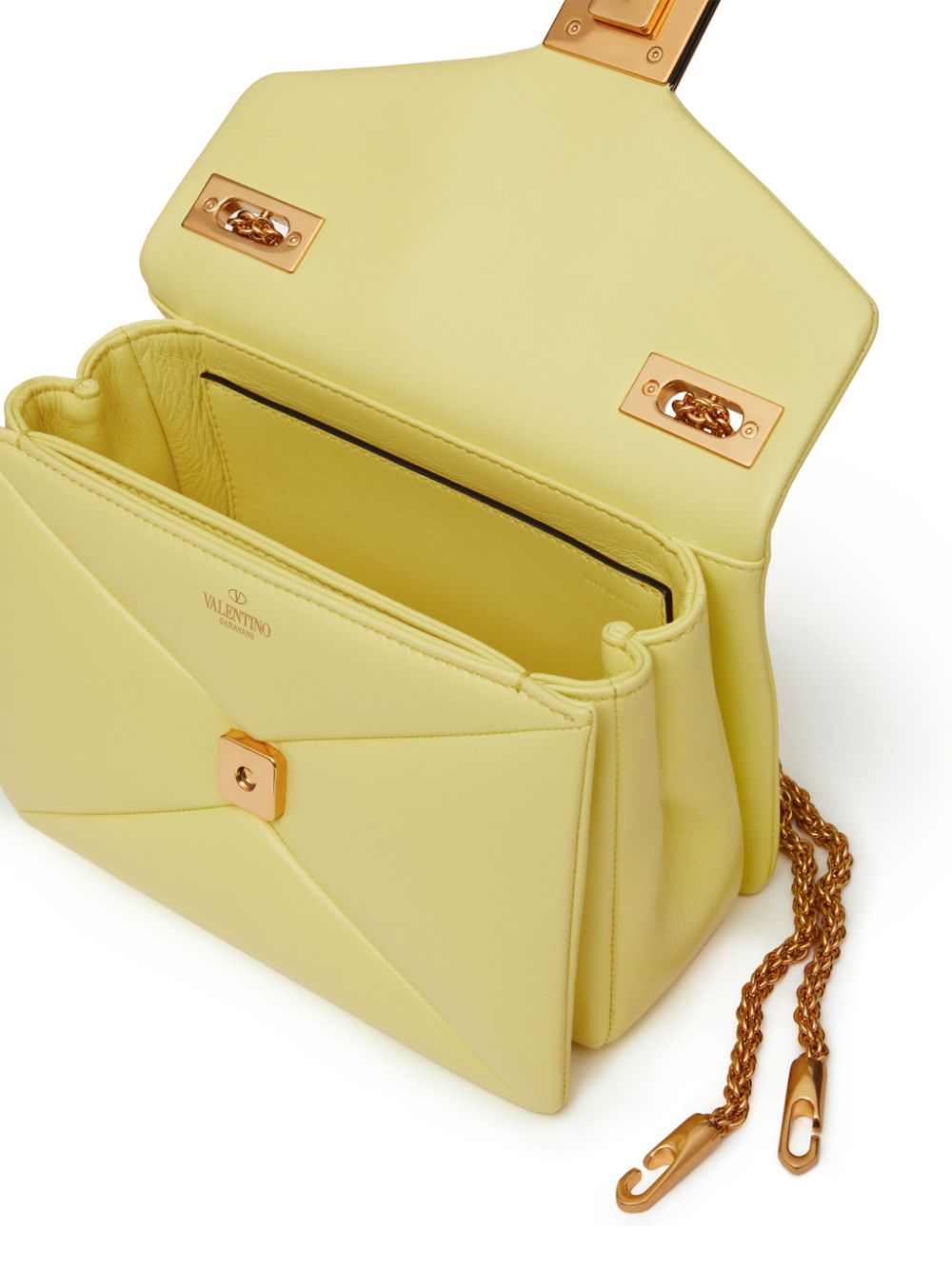 Shop Valentino One Stud Crossbody Bag In Yellow