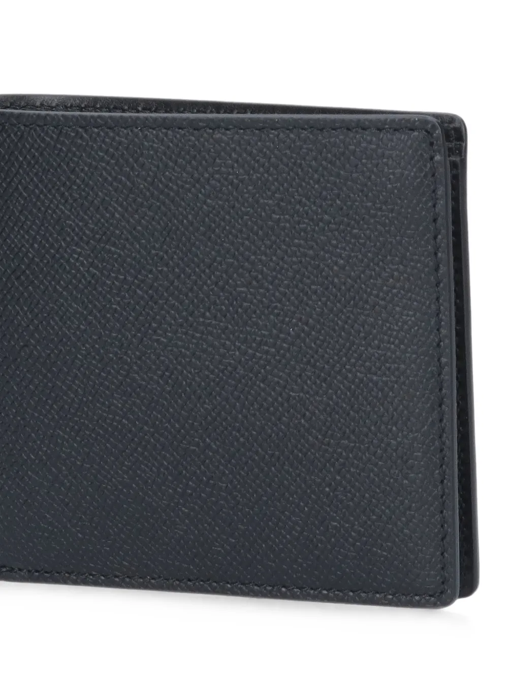 Maison Margiela Four Stitches Grain-texture Bifold Wallet in Black, view 5