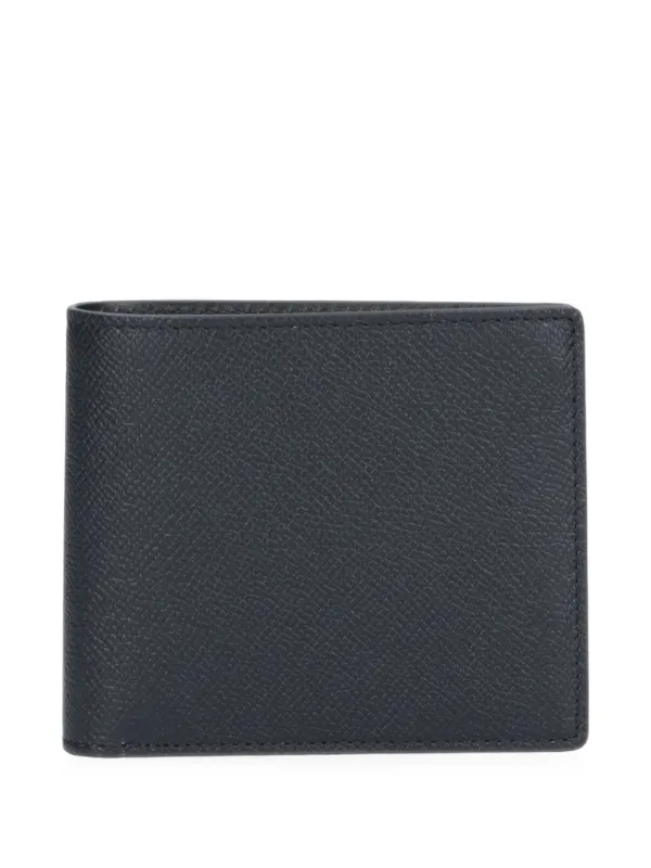 Maison Margiela Four Stitches Grain-texture Bifold Wallet in Black