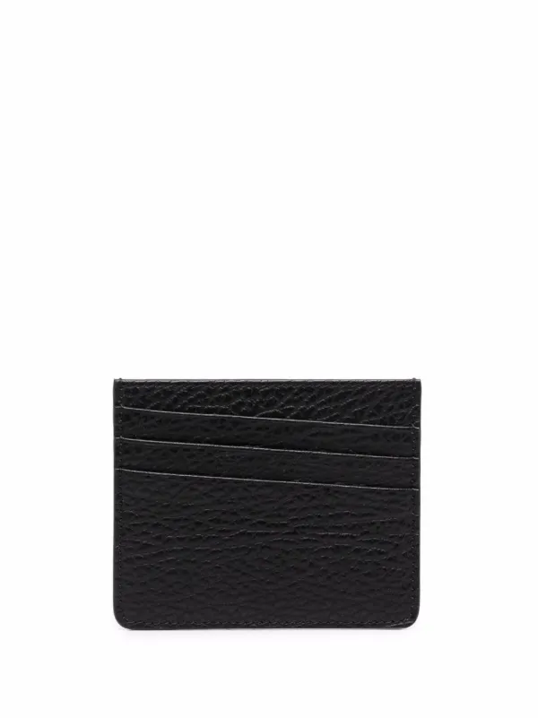 Maison Margiela pebbled-effect Asymmetric Cardholder - Farfetch