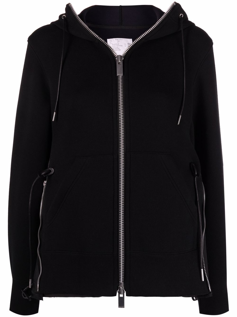 

sacai contrast-panel hoodie - Black