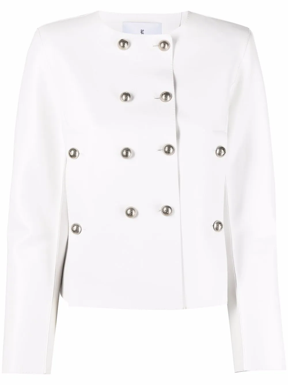 

Ermanno Scervino saco ajustado con doble botonadura - Blanco