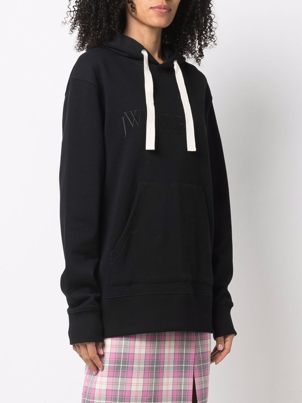 фото Jw anderson embroidered-logo long-sleeve hoodie