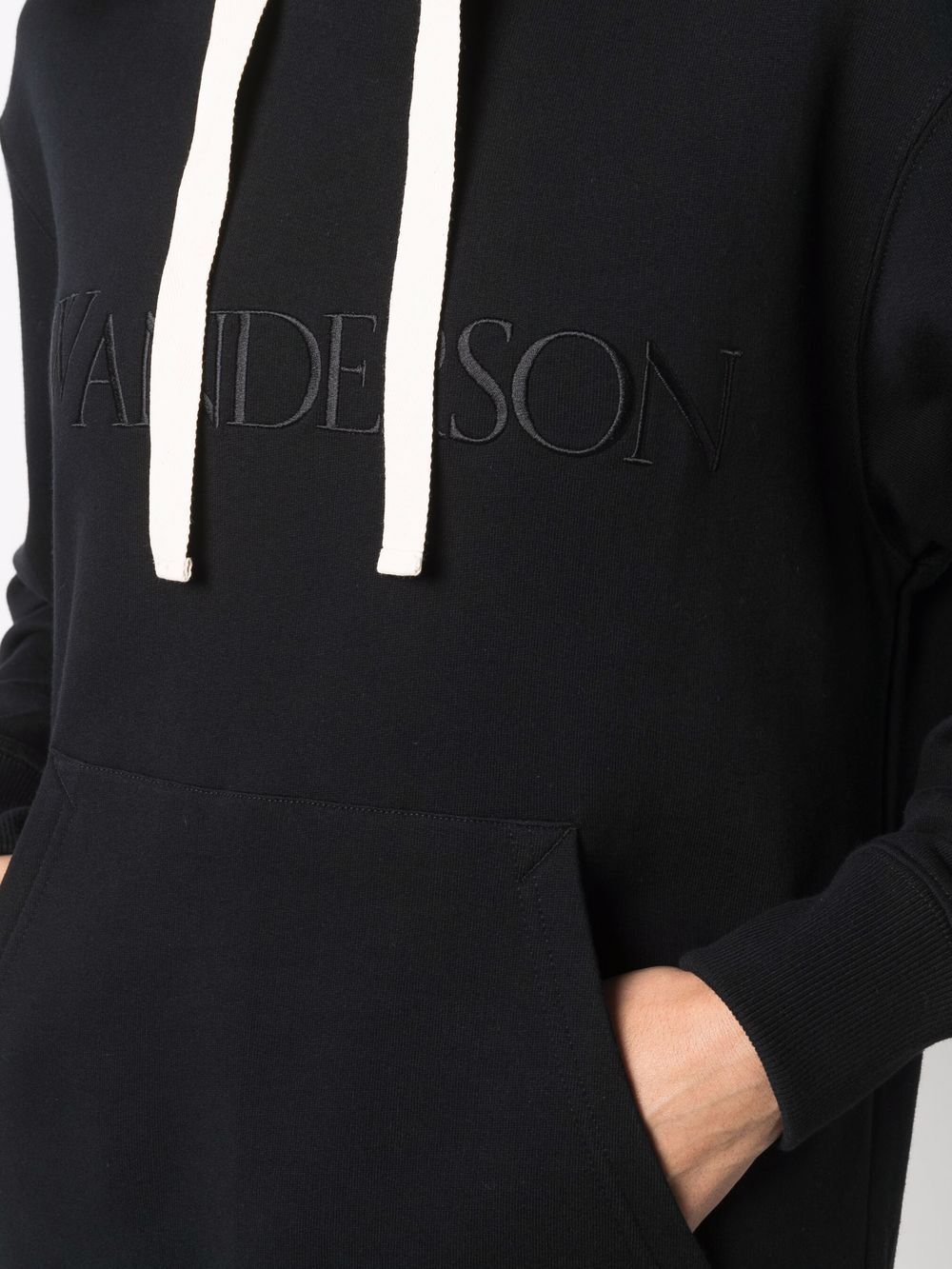 фото Jw anderson embroidered-logo long-sleeve hoodie