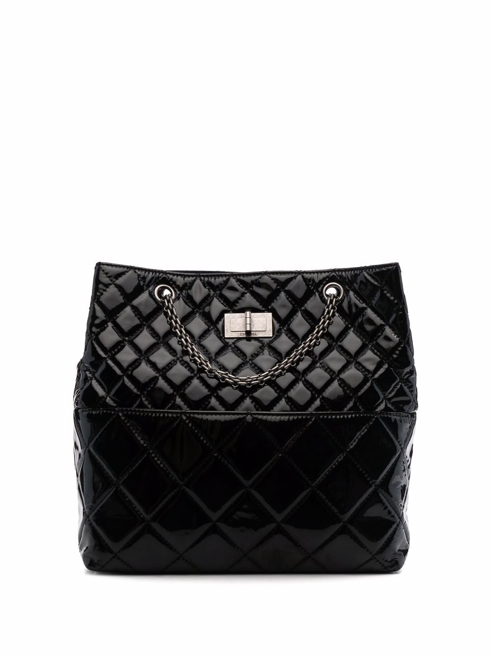 фото Chanel pre-owned стеганая сумка-тоут 2.55 2010-2011 годов