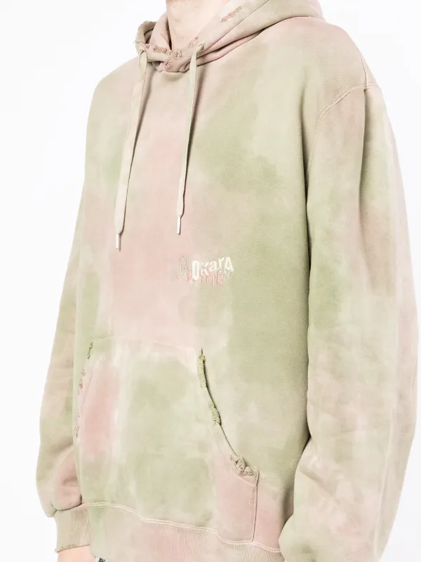 amiri tie dye moletom com capuz