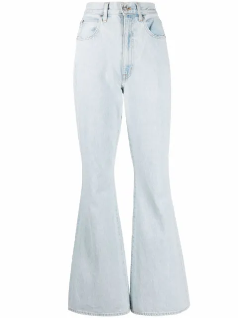 SLVRLAKE Indiana high-rise super-flare jeans
