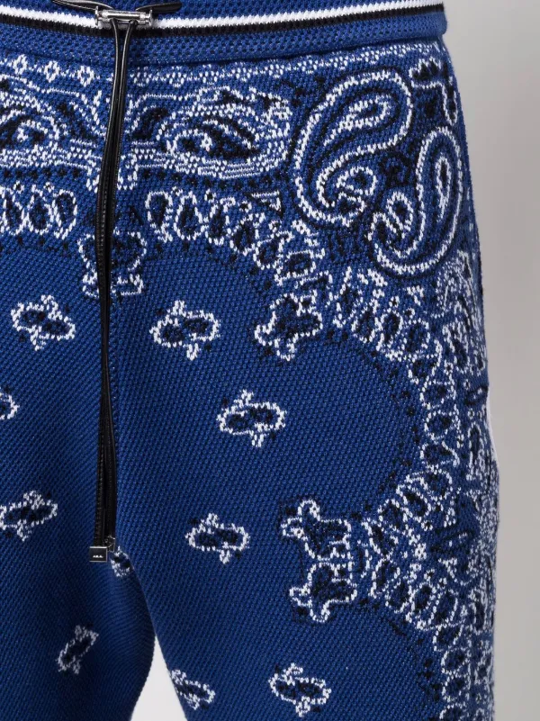 AMIRI bandana-print Track Trousers | Blue | FARFETCH