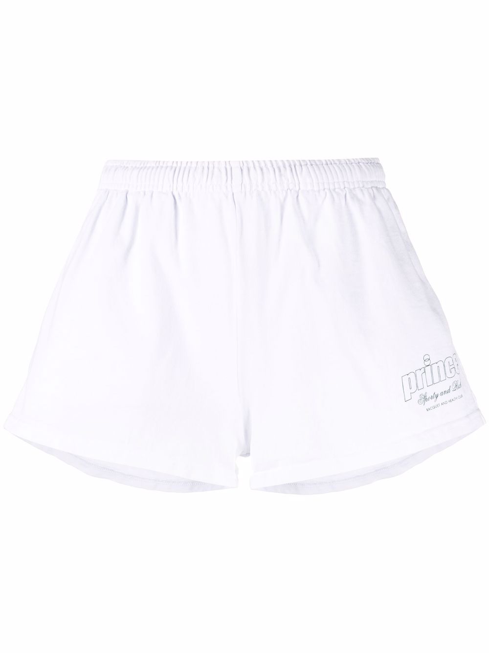 

Sporty & Rich shorts tejidos con logo estampado - Blanco